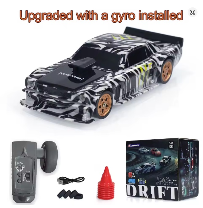 JIABAILE Gyro Mini Toys 4WD 1/43 RC Speed Car RTR 2.4G Radio